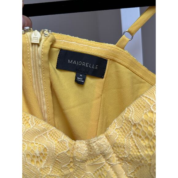 Majorelle Zelda Fitz Gown in Lemon Yellow size XS - Picture 8 of 8